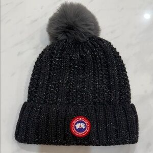 Canada Goose Knit Beanie with Pom-Pom Women’s
